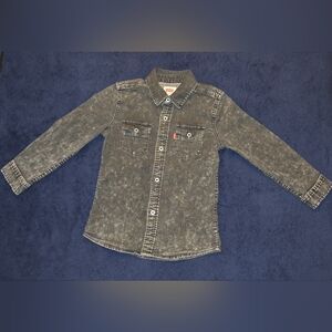 Levi's Boys Western Denim Button-Up Shirt